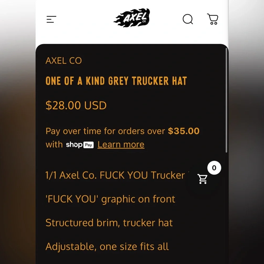 Axel Co Trucker Hat - Picture 6 of 6